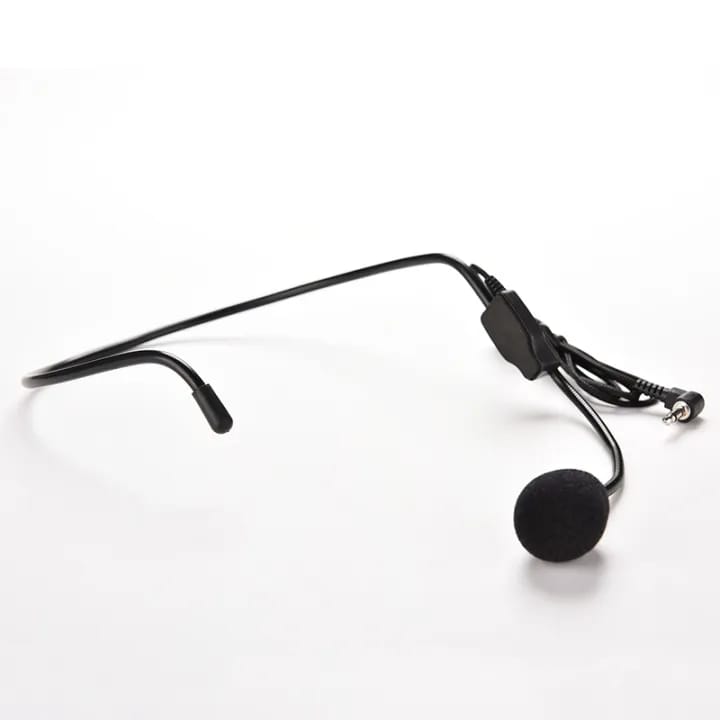 3.5mm Wired Headset Microphone for Voice Amplifier and Loudspeakers, Adjustable Headworn Design