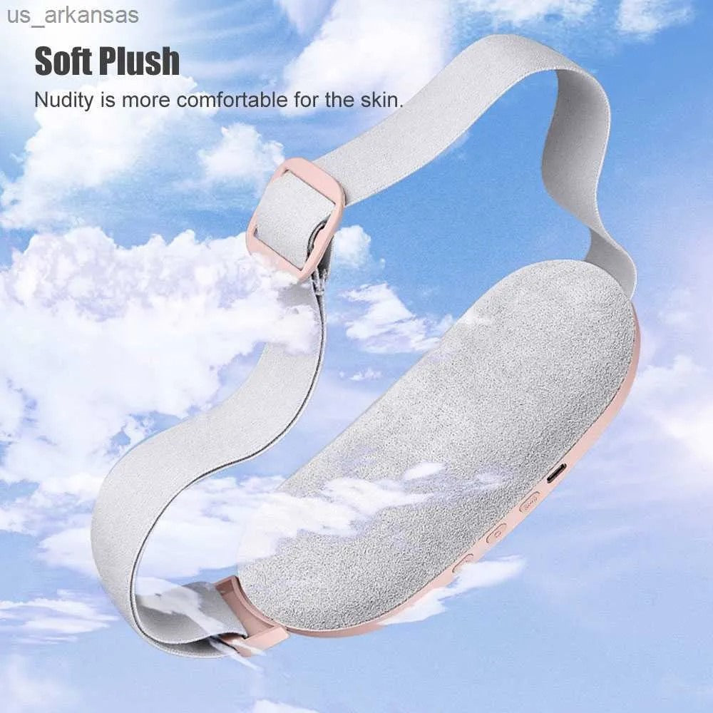 Digital Period Pad Heating And Vibrating For Healing Period Cramps / Heated Belly Belt For Menstrual Cramp Relief Electric Massager Machine For Woman