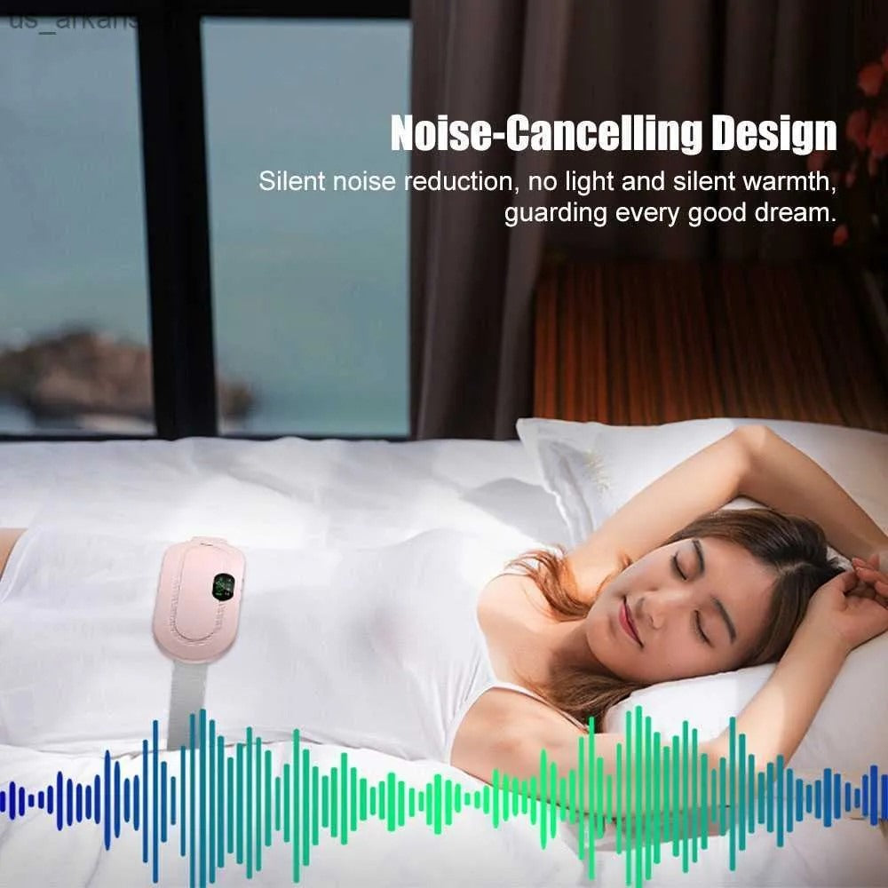 Digital Period Pad Heating And Vibrating For Healing Period Cramps / Heated Belly Belt For Menstrual Cramp Relief Electric Massager Machine For Woman